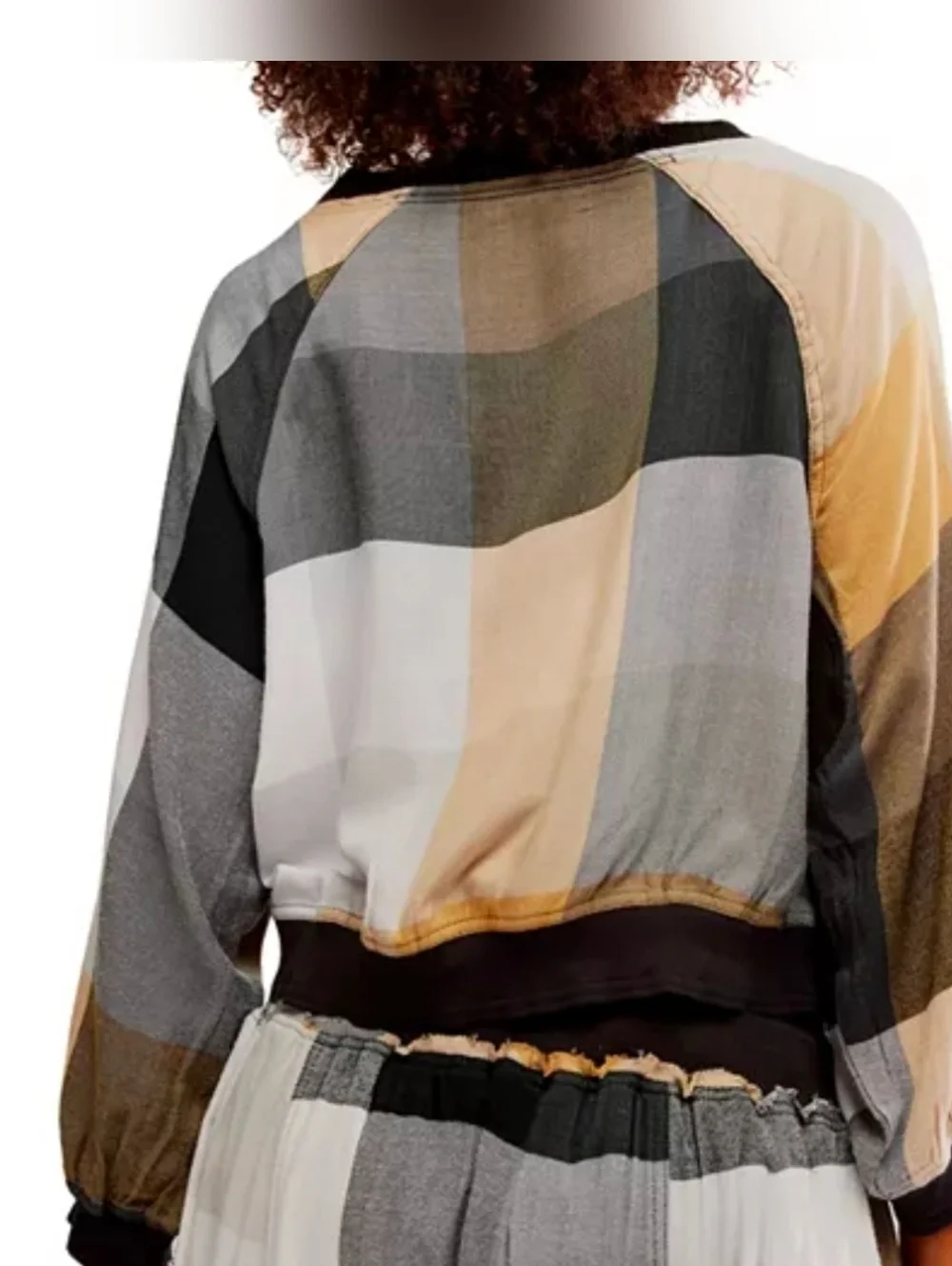 Free People Sugar Cookie Flannel Pullover -NEUTRAL COMBO -XS **NEW